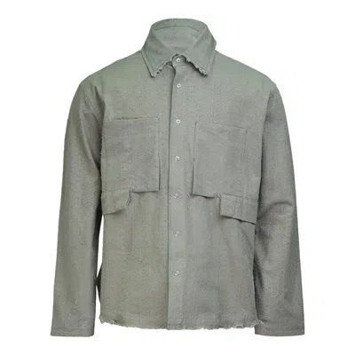 Craig Green Ripstop Towel Shirt In Gray