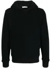 Craig Green Ruched-detail Long-sleeved Hoodie In Black