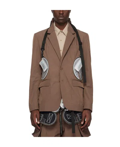 Craig Green Single-breasted Packable Blazer In Brown