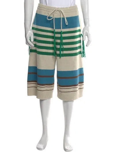 Pre-owned Craig Green Striped Jogger Shorts In Multi