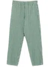 Craig Green Striped Trousers In Green