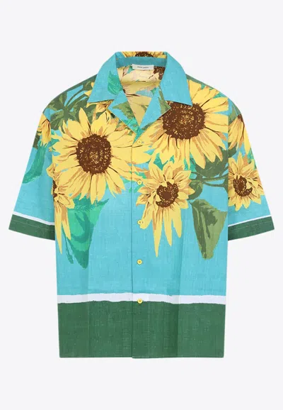 CRAIG GREEN SUNFLOWER SHORT-SLEEVED SHIRT