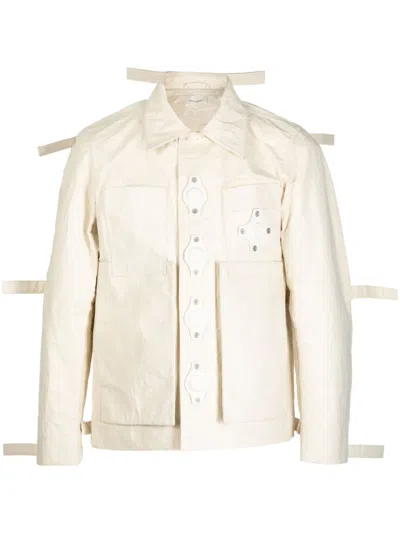 Craig Green Tab Eyelet Strings Jacket In White