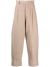 Craig Green Tailored Cropped Trousers In Nude