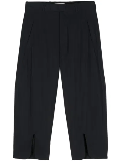 Craig Green Poplin Cropped Trousers In Blue