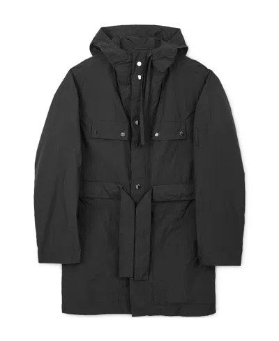 Craig Green Tied-waist Parka Coat In Black