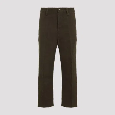 Craig Green Towelling Trousers In Olive