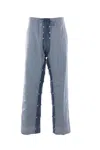 Craig Green Mens Blue Layered Straight-leg Cotton-blend Shell Trousers Xl