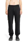 Craig Green Black Cotton Sweatpants With Cream Lace Detail In Black