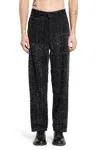 Craig Green Cotton Towel Trousers In Black