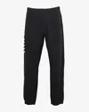 Craig Green Black Cotton Sweatpants With Cream Lace Detail In Black