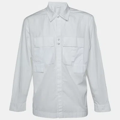 Pre-owned Craig Green White Textured Cotton Pocket Detail Shirt Xl