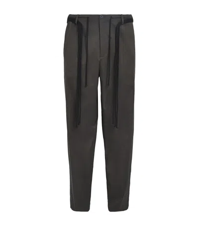 Craig Green Wool-blend Worker Trousers In Brown