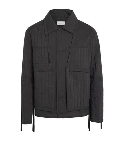 Craig Green Wool Quilted Worker Jacket In Black