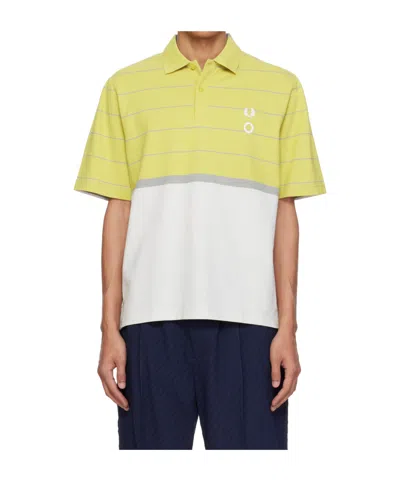 Craig Green X Fred Perry Collaboration Half And Half Short-sleeved Polo Shirt In Multi