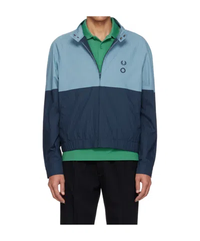 Craig Green X Fred Perry Collaboration Raglan Sleeve Casual Jacket In Blue