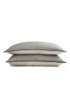 Crane Air Coastal Escape Set Of 2 Pillow Shams In Gray