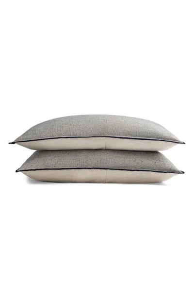 Crane Air Coastal Escape Set Of 2 Pillow Shams In Gray