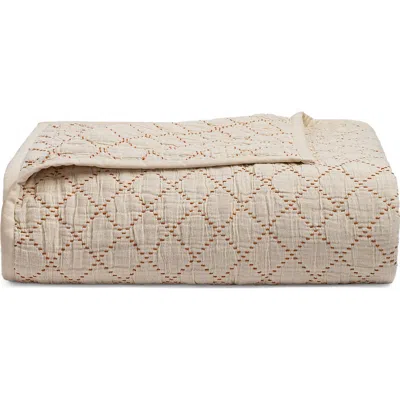 Crane Air Diamond Stitch Quilted Bedspread In Sand