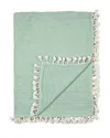 Crane Baby 6 Layer Muslin Blanket In Evergreen