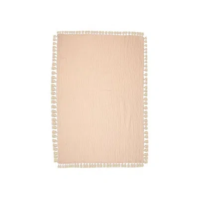 Crane Baby 6-layer 100% Cotton Muslin Baby Blanket, 30"x40", For Baby Nursery Or Stroller By  In Pink
