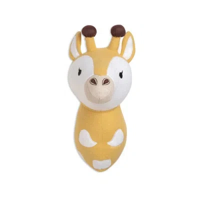 Crane Baby Animals Faux Taxidermy In White;yellow