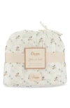 Crane Baby Kids' Avery Print Organic Cotton Muslin Fitted Crib Sheet In Poppy Flower