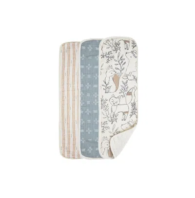 Crane Baby Baby Boys Ezra Cotton Burp Cloths, Pack Of 3 In Multi