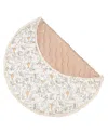 Crane Baby Baby Boys Or Baby Girls Ezra Quilted Playmat Woodland In Copper,white