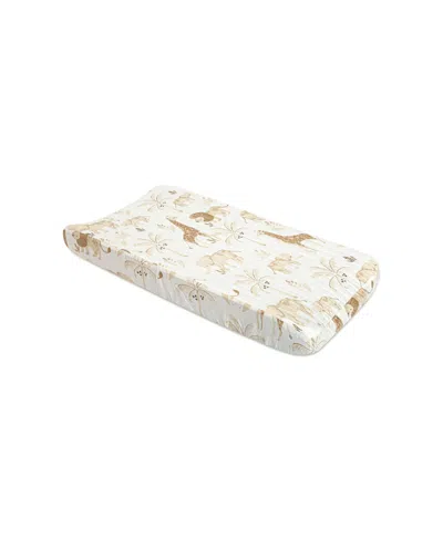 Crane Baby Baby Boys Or Baby Girls Kendi Change Pad Cover In Brown,white