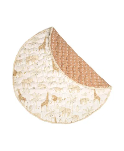 Crane Baby Baby Boys Or Baby Girls Kendi Quilted Playmat Safari In Neutral