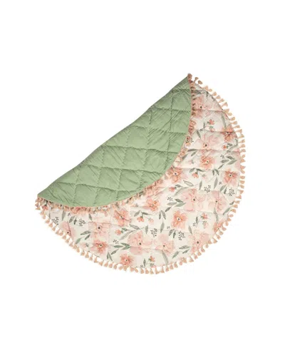 Crane Baby Baby Girls Parker Quilted Playmat In Pink