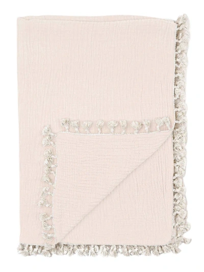 Crane Baby Baby's Kaleidescope 6-layer Cotton Muslin Blanket In Pink