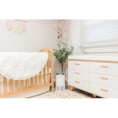 Crane Baby Boho Fringe Crib Skirt - Willow Collection In White