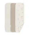 Crane Baby Cotton 3-pc. Bunny Burp Cloth Set In White