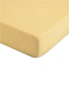Crane Baby Kids' Cotton Muslin Fitted Crib Sheet In Yellow