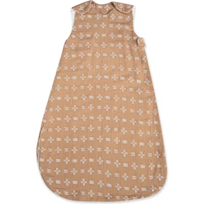 Crane Baby Cotton Wearable Blanket In Copper/multi