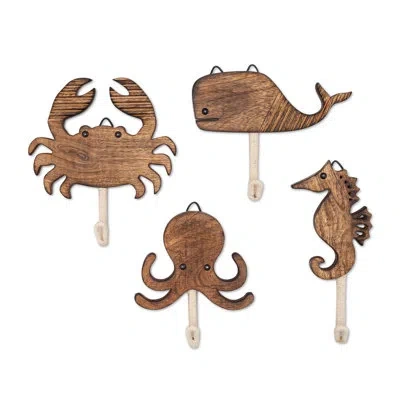 Crane Baby Cove 4-pc. Sea Life Motifs Wall Décor
