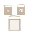 Crane Baby Cove Beach Life Wall Decor, 3-pc. Set In Blue