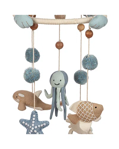 Crane Baby Cove Ocean Life Ceiling Hanging Mobile In Blue