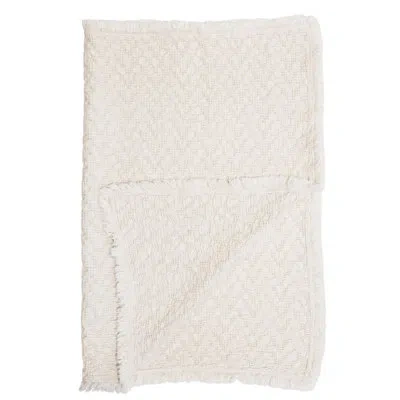 Crane Baby Cream 30"x40" Blanket, 100% Cotton, For Baby Nursery Or Stroller By  In Beige
