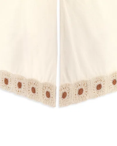 Crane Baby Crochet Crib Skirt In Neutral