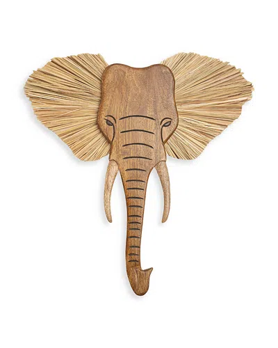 Crane Baby Baby's Kendi Elephant Wall Decor In Brown