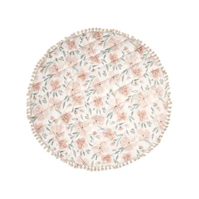 Crane Baby Floral Pattern 40"x40" 100% Cotton Baby Playmat By
