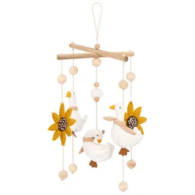 Crane Baby Goose Ceiling Hanging In Beige