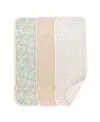 Crane Baby Infants Cove Beach Life Burp Cloth, 3-pc. Set In Tan