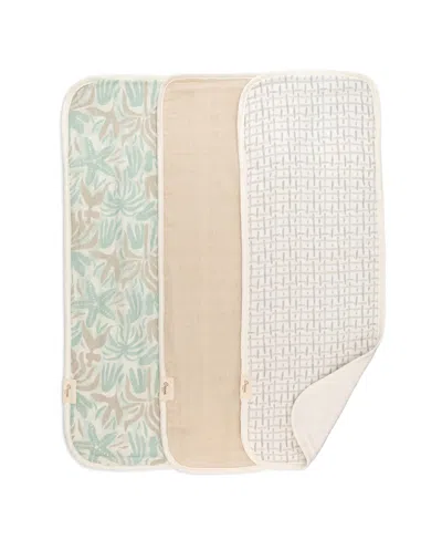 Crane Baby Babies' Infants Cove Beach Life Burp Cloth, 3-pc. Set In Tan
