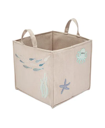 Crane Baby Babies' Infants Cove Ocean Animal Storage Cube In Blue
