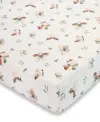 Crane Baby Infants Parker Fitted Butterfly Crib Sheet In Beige