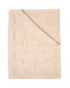 Crane Baby Jacquard Cotton Blanket In Beige